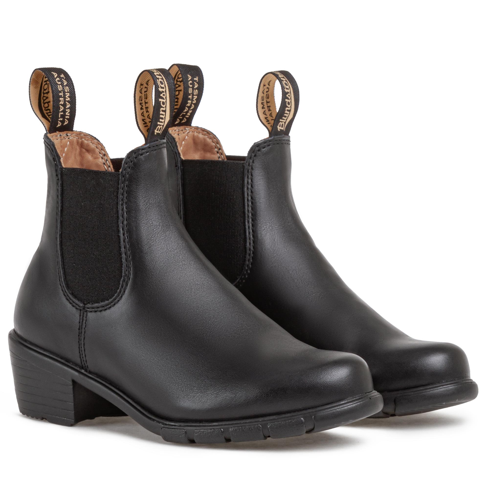 Blundstone Women's 1671 Heeled Chelsea Black Boots Size 8 US