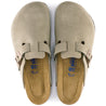 Boston Soft Footbed Suede Clog - Taupe