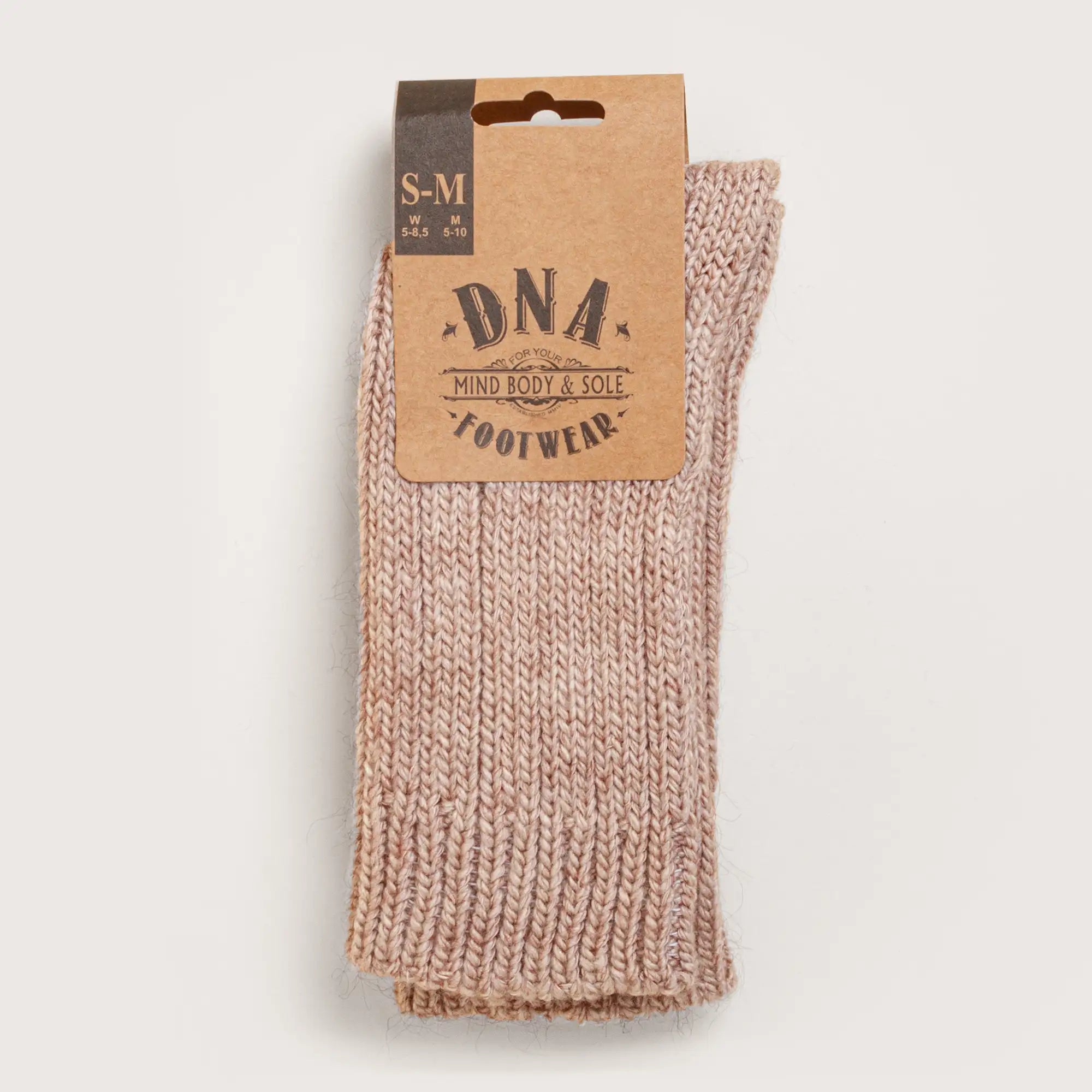 Women's Ribbed Sock - Beige