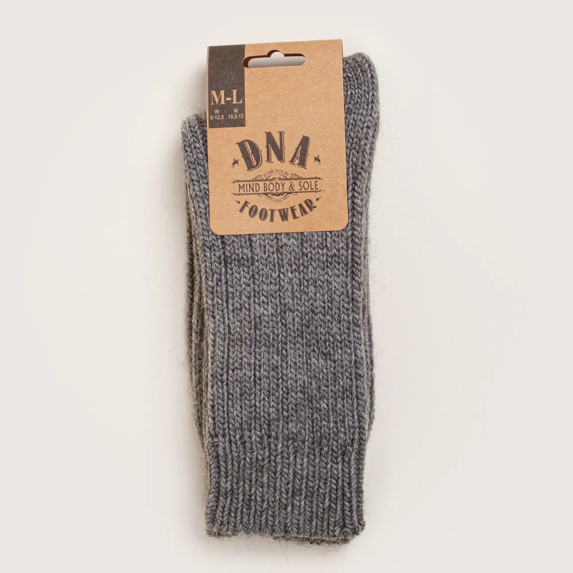 Women's Ribbed Sock - Grey