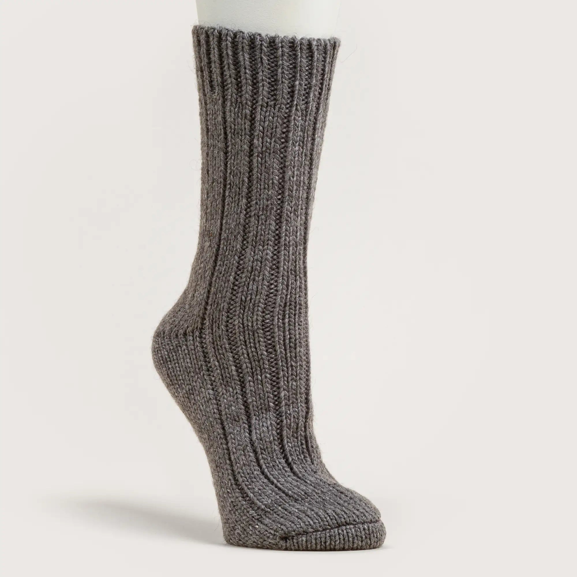 Women's Ribbed Sock - Grey