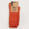 Women's Ribbed Sock - Orange