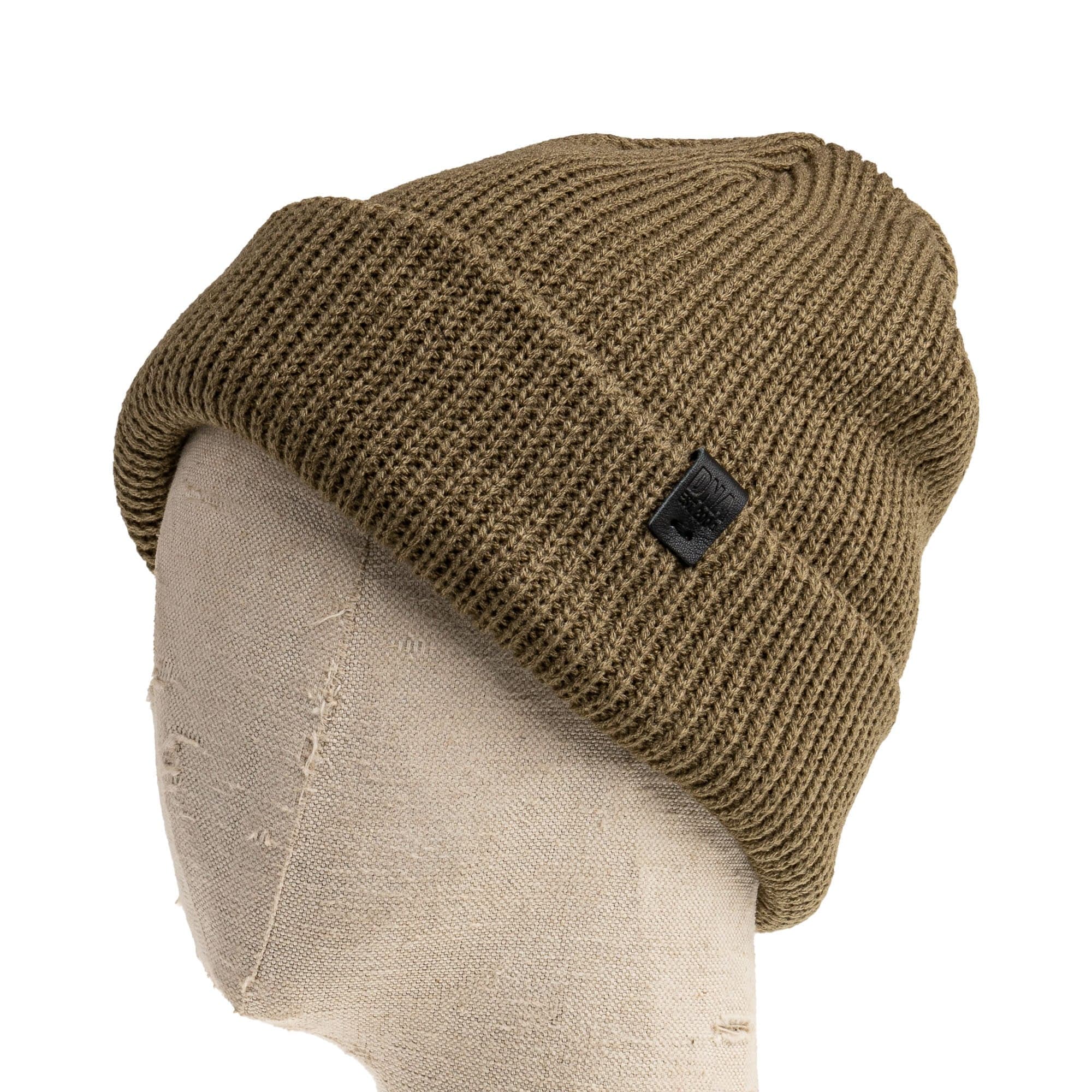 Wythe Ribbed Knit Beanie - Military | DNA Footwear®